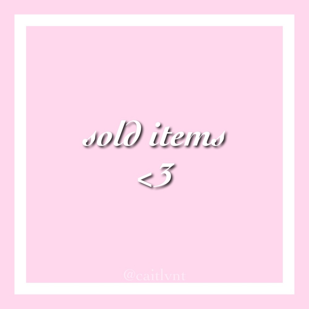 sold items